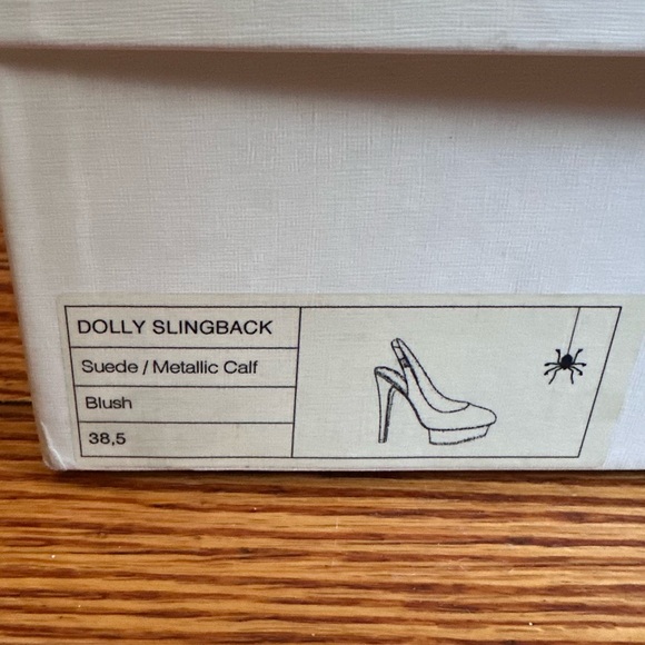 Charlotte Olympia Pink and Gold Heels with Stiletto Design